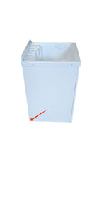 Mobile Lavatoio in ABS 50x50x88 cm 2 Ante Ambrosini Doris Bianco Opaco Seconda Scelta