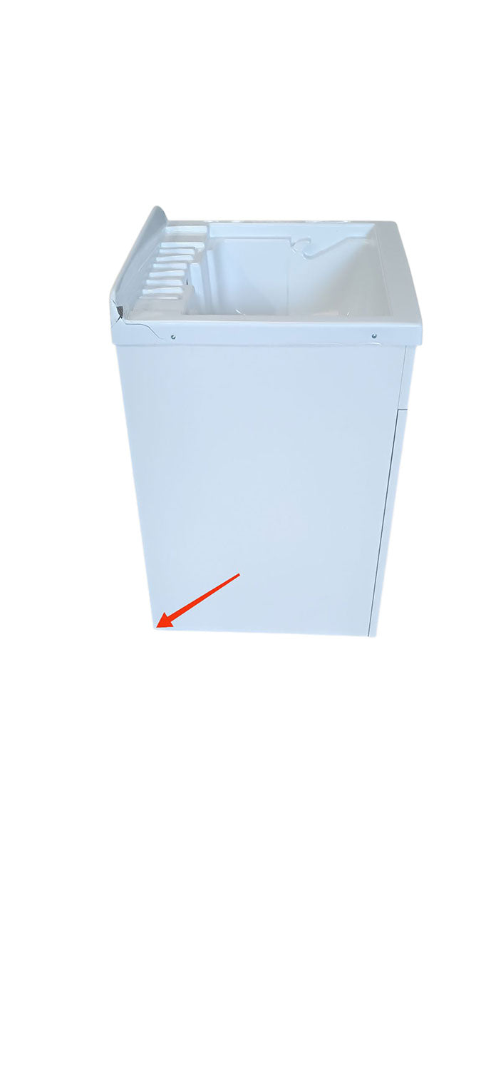 Mobile Lavatoio in ABS 50x50x88 cm 2 Ante Ambrosini Doris Bianco Opaco Seconda Scelta