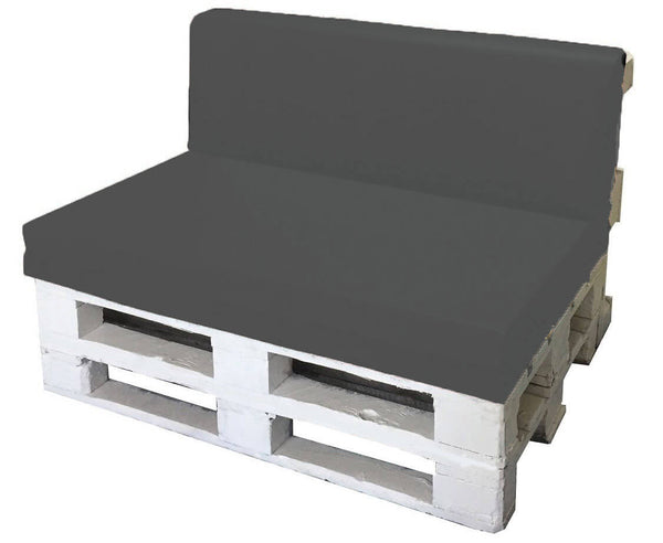 Coussins pour Palettes 120x80cm Assise et Dossier en Polyester Gris Avalli acquista