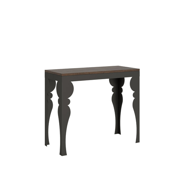 sconto Consolle Allungabile 90-196x40x77 cm in Nobilitato Marrone