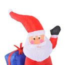 Babbo Natale Gonfiabile con LED per Interni ed Esterni 152x72x122 cm 