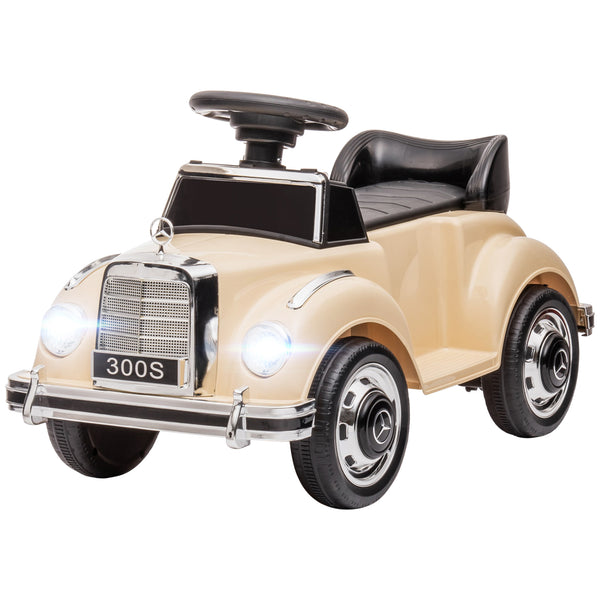 sconto Macchina Elettrica per Bambini 6V con Licenza Mercedes 300S Beige