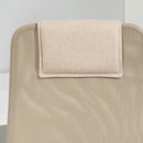 Sedia da Ufficio Ergonomica Girevole con Reclinazione Altezza Regolabile 58x61x115-125 cm Beige  