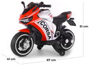 Moto Elettrica per Bambini 12V Miller Corsa Rossa