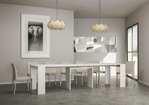 online Console extensible en bois H78x42x90/302cm Itamoby Pulcinella Classic Matt White