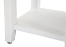 Comodino Shine 45x54x40 cm in Legno MDF e Metallo Bianco