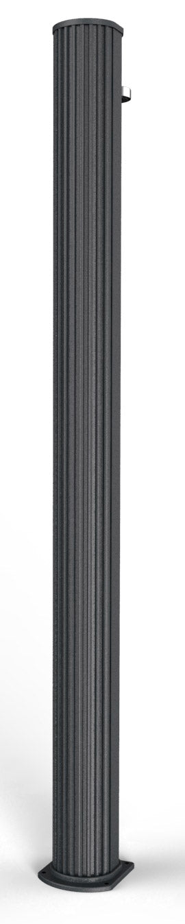 Doccia Solare da Giardino 40L Miscelatore e Lavapiedi Arkema Big Jolly Grigio Antracite