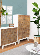 Mobile Angus 90x50x89 h cm in Legno Bianco