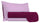 Lot de Draps et Taies d'Oreiller Double Face Lilla/Prune