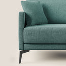 Divano 3 Posti 180x94x90 cm in Tessuto Verde Acqua