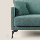 Divano 3 Posti 180x94x90 cm in Tessuto Verde Acqua