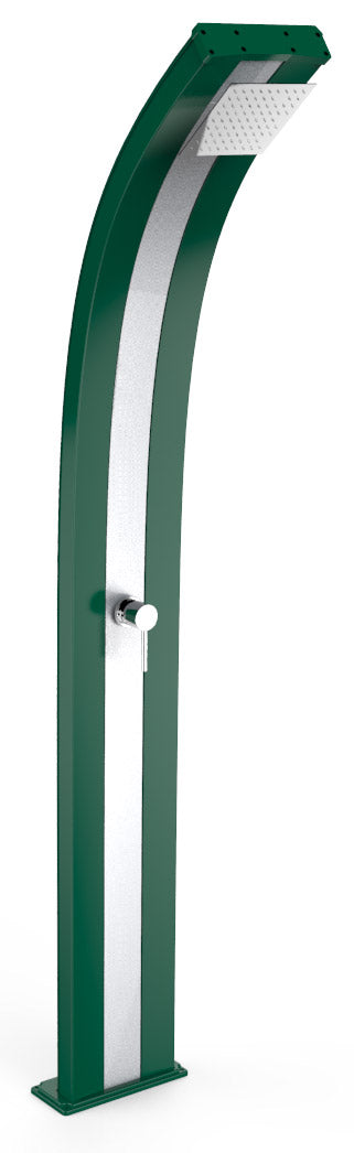 Douche Solaire De Jardin 40L Mitigeur Arkema Dada Bande Inox Vert prezzo