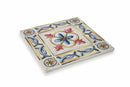 Sottopentola Quadrato in Ceramica Fondo in Sughero 16x16 cm VdE Tivoli 1996 Costiera