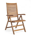 Poltrona Reclinabile 57,5x70bx111h cm Noemi Legno Naturale