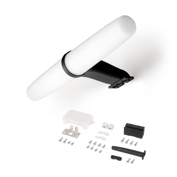 Emuca Spot Led Noir en Technoplastique et Aluminium pour Miroir Salle de Bain Gemini 5 Pièces online