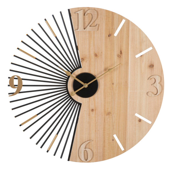 Orologio da Muro Wordy 60x3,5x60 cm in Ferro e MDF Multicolor prezzo