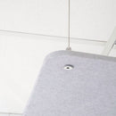 Pannello Fonoassorbente da Soffitto con Kit di 4 Cavetti 70x70 cm Finitura Grigio     