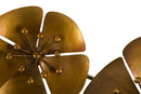 Pannello Flowe Oroy 80x6x57 cm in Ferro Oro