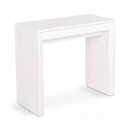 Console Extensible 90x42,5/302,5xH76 cm en MDF laqué Blanc Pinocchio prezzo