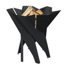 Braciere da Esterno a Legna in Acciaio 55x55x50 cm Flig Austin Basket Nero