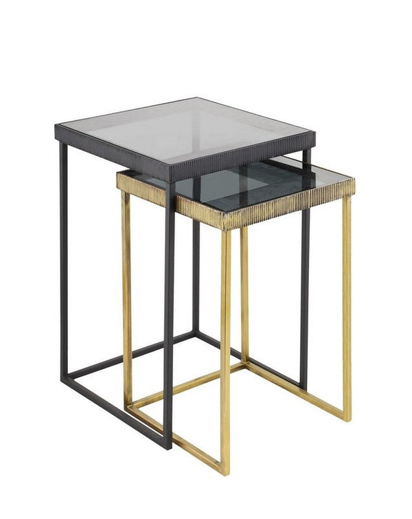 online Lot de 2 tables basses carrées Yamir