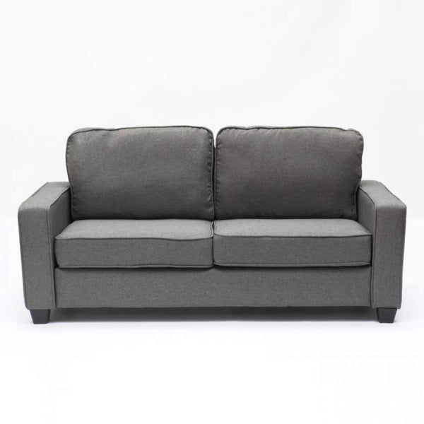 sconto Canapé 2 places 182x85x77 cm en tissu gris