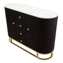 Mobile Montpellier Nero 120x40x85 cm in Ferro Legno 