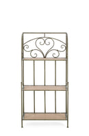 Scaffale 3 Ripiani 60x28x127 cm in Acciaio Guenda Verde Scuro