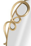Specchio Elite 62x4x122 cm in Ferro e MDF Oro