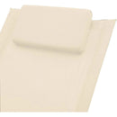 Sedia a Dondolo da Giardino ellittica 174x78x86 cm Panna