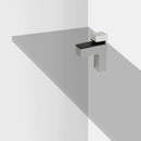 Supporto Squad 2 per Mensola in Legno o Vetro Verniciato Alluminio Tecnoplastica e Zama Emuca