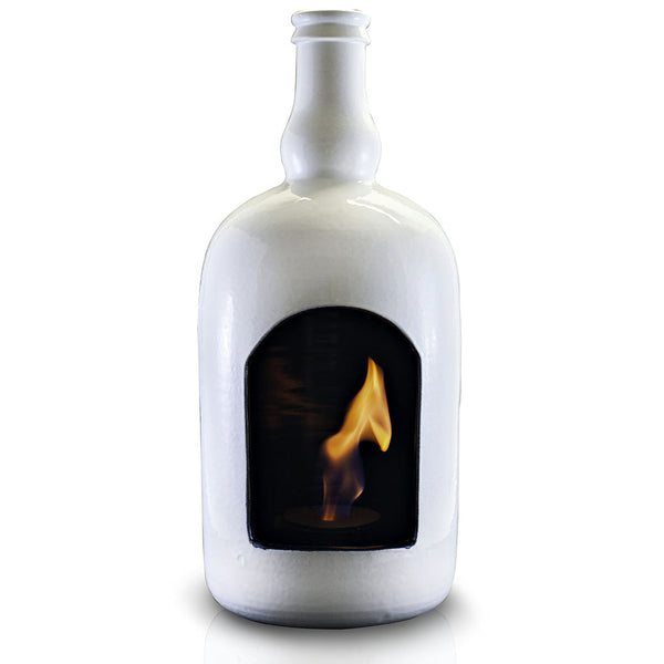 prezzo Cheminée de Sol au Bioéthanol en Céramique 30x70 cm Ferazzoli Birra Bianco