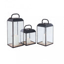 Lanterna Millicent Piccola 19,5x19,5x34 h cm in Acciaio Antracite