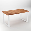 Set Gambe da Tavolo Square Rettangolari H720 Verniciato Bianco Acciaio Emuca