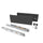 Tiroir extérieur hauteur 131 mm profondeur 500 mm en acier Emuca Vertex gris anthracite