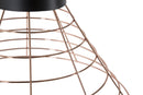 Lampadario Net Ø45x42 cm Metallo Nero e Rame