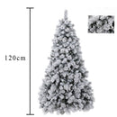 Albero di Natale Artificiale Innevato 281 Rami Abete Verde