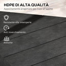 Set 4 Mattonelle Base per Ombrellone Riempibili con Acqua o Sabbia fino a 80 kg Nero    