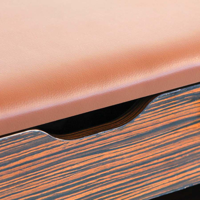 Scarpiera Panca 60x30x42 cm in Legno Melaminico Scuro