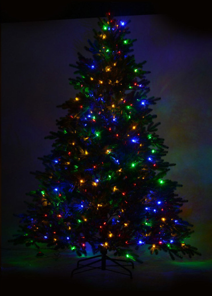 Albero di Natale Luminoso 350 LED H225cm Verde