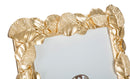 Cornice Old Leaf 20,5x2x26 cm in Poliresina e Vetro Oro