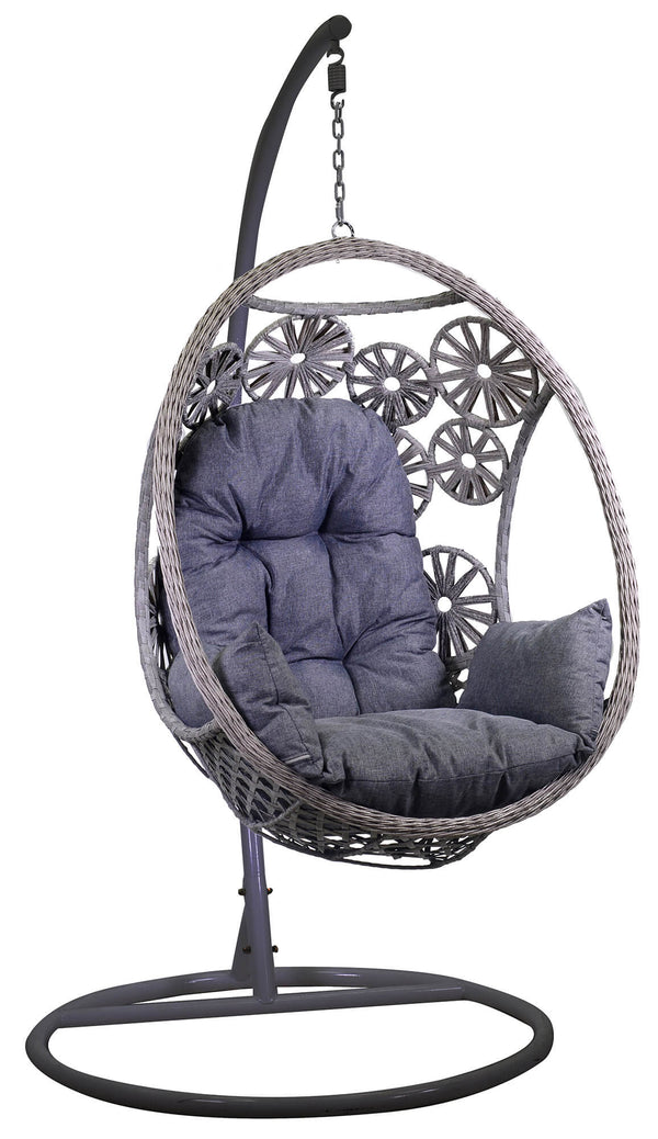 acquista Hamac de jardin à bascule 116x100x200 cm Clinton Gris