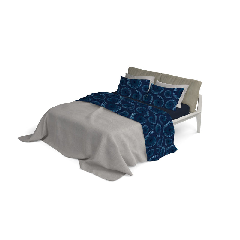 Set Lenzuola con Stampa Sopra Sotto e Federe Vortex Varie Misure