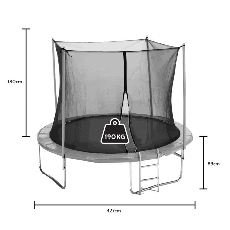 Trampolino Tappeto Elastico  Ø427 cmper Adulti e Bambini