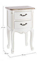 Cassettiera 2 Cassetti Justine in Legno