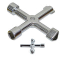 Chiave a Croce universale 4 in 1 per cabine gas acqua luce cancelli