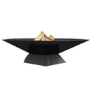 Braciere da Esterno a Legna in Acciaio 60,2x69,5x18 cm Flig Austin Esagono Nero