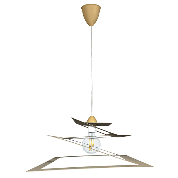 acquista Suspension 1xE27 Monture Carré Sable E-Energy Fabiola