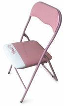 Set 6 Sedie Pieghevoli in Metallo Soriani Cipria