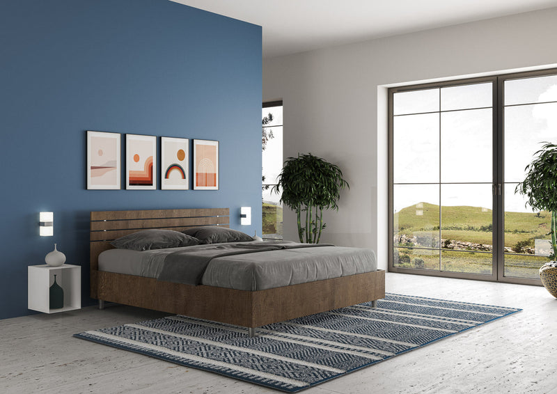 Letto Matrimoniale Testata Doghe Dritta Ankel Noce Varie Misure